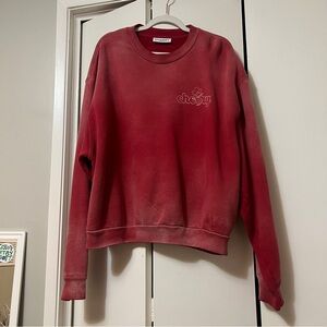 [Cherry La] Red washed Sweatshirt